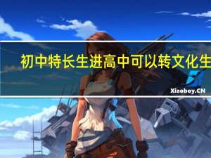 初中特长生进高中可以转文化生吗