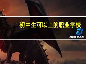 初中生可以上的职业学校