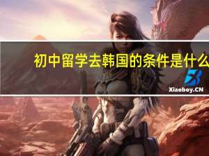 初中留学去韩国的条件是什么