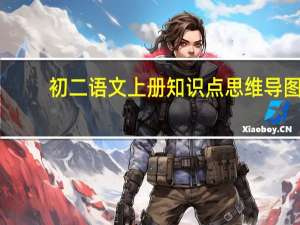 初二语文上册知识点思维导图（初二语文上册知识点）