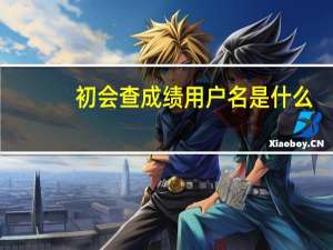 初会查成绩用户名是什么