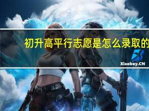 初升高平行志愿是怎么录取的