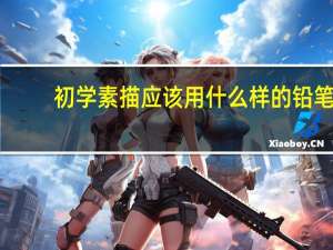 初学素描应该用什么样的铅笔