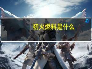 初火燃料是什么