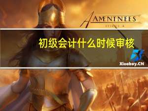初级会计什么时候审核
