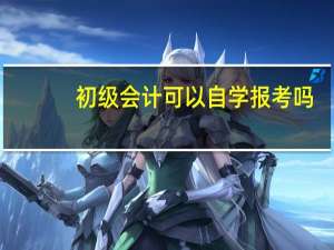 初级会计可以自学报考吗