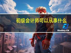 初级会计师可以从事什么