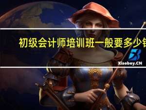 初级会计师培训班一般要多少钱