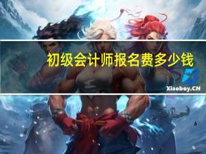 初级会计师报名费多少钱
