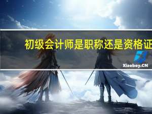 初级会计师是职称还是资格证