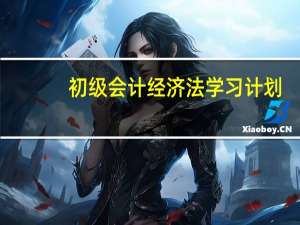 初级会计经济法学习计划