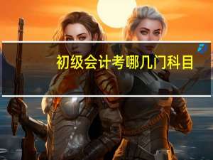 初级会计考哪几门科目