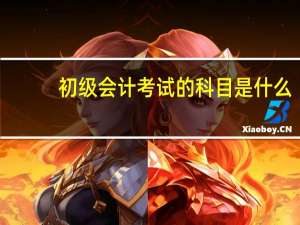 初级会计考试的科目是什么