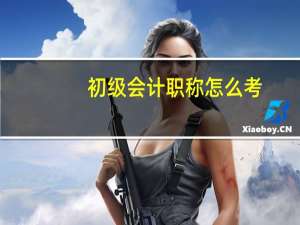 初级会计职称怎么考
