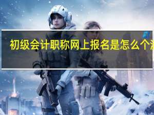 初级会计职称网上报名是怎么个流程
