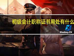 初级会计职称证书用处有什么