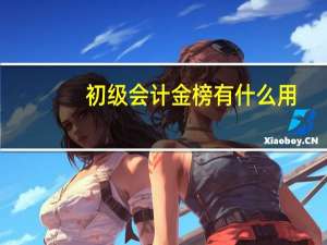 初级会计金榜有什么用