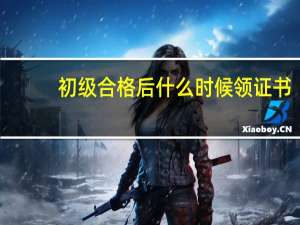初级合格后什么时候领证书