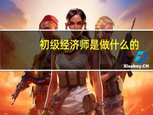 初级经济师是做什么的