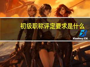 初级职称评定要求是什么