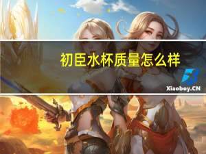 初臣水杯质量怎么样