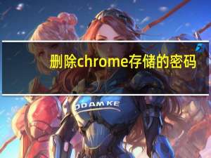 删除chrome存储的密码