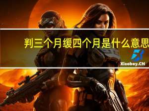 判三个月缓四个月是什么意思