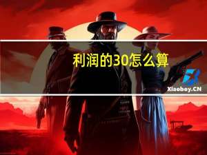 利润的30%怎么算