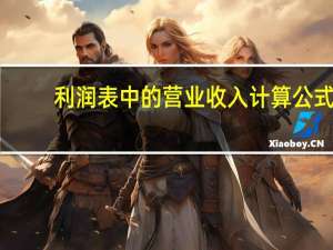 利润表中的营业收入计算公式（营业收入计算公式）