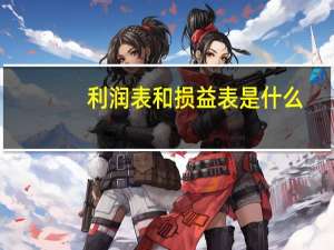 利润表和损益表是什么