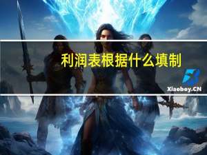 利润表根据什么填制