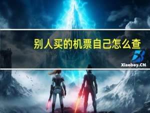 别人买的机票自己怎么查
