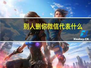 别人删你微信代表什么