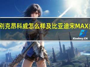 别克昂科威怎么样及比亚迪宋MAX多少钱