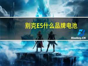 别克E5什么品牌电池