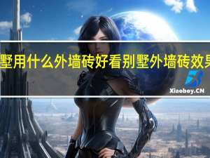 别墅用什么外墙砖好看 别墅外墙砖效果图大全