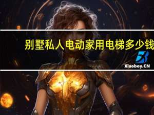 别墅私人电动家用电梯多少钱