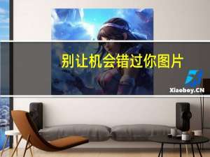 别让机会错过你图片（千万别让机会溜走简介）