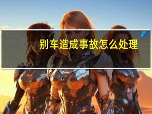 别车造成事故怎么处理