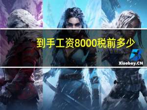 到手工资8000税前多少