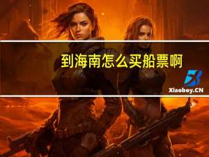 到海南怎么买船票啊