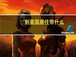 到英国居住带什么