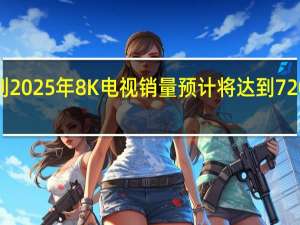 到2025年 8K电视销量预计将达到7200万台