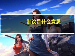 制议是什么意思