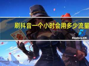 刷抖音一个小时会用多少流量