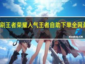 刷王者荣耀人气 王者自助下单全网最便宜(在线刷王者荣耀点卷自助网站)