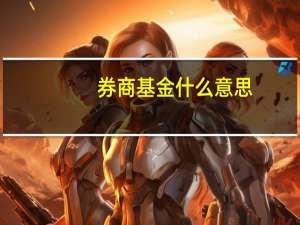 券商基金什么意思