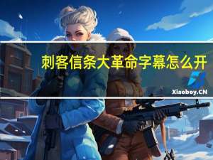 刺客信条大革命字幕怎么开
