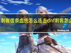 刺客信条血统怎么连击 dnf刺客怎么连招