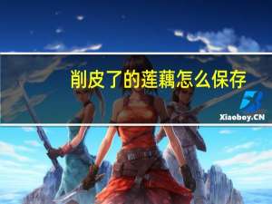 削皮了的莲藕怎么保存